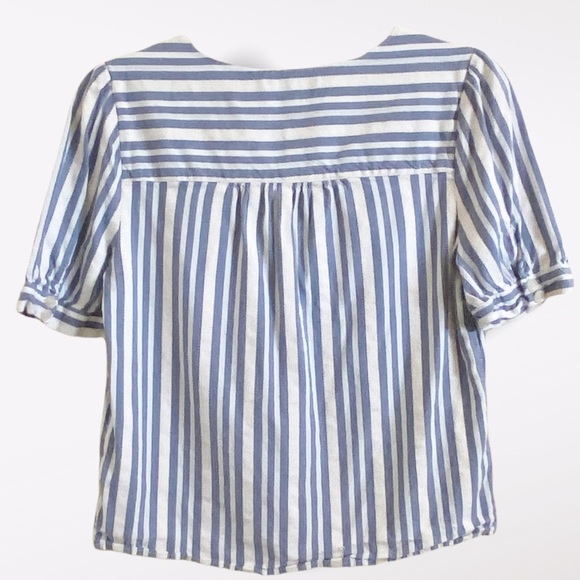 Madewell Cropped Striped Button Down Size S - Picture 6 of 17